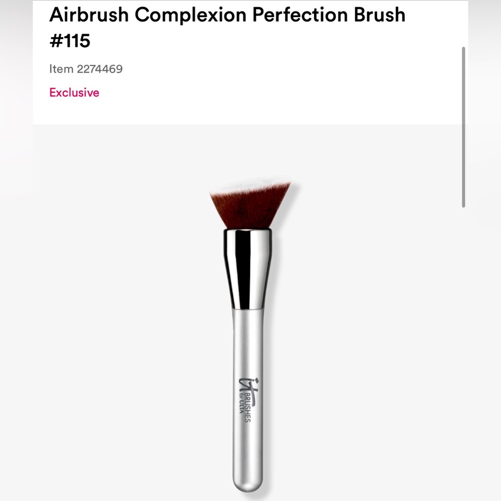 It Cosmetics NWT Airbrush Complexion Perfection foundation brush